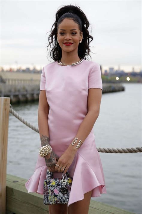 rihanna dior dress pink|Rihanna new face of Dior.